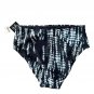Bar III Floral Tie-Dyed High-Rise Bikini Swim Bottom Inkwell ( L )
