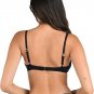 La Blanca Island Goddess Over The Shoulder Wrap Bikini Swim Top Black ( 12 )