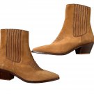 Zadig & Voltaire Tyler Cowboy Ankle Boots Western Tan ( 40 )