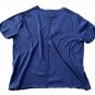 We the Free People V-Neck Oversized Tee in Navy ( S )