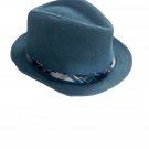 Toby NYC Kids Boys Blue Fedora Hat Blue ( 2-4 yrs old )