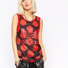 PHARRELL WILLIAMS X ADIDAS AI0784 Dear Baes BASKETBALL Tank Polka Red Black (S) PHARRELL WILLIAMS X ADIDAS AI0784 Dear Baes BASKETBALL Tank Polka Red Black (S)