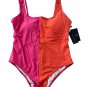 Tommy Hilfiger Colorblock Swimsuit Coral Pink ( 14 )