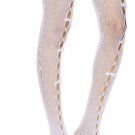 Stems Cut Out Mesh Tights Bow Tie White ( O/S ) Stems Cut Out Mesh Tights Bow Tie White ( O/S )