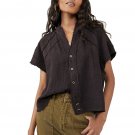 Free People Dreamy Days Shirt Espresso Bean ( S ) Free People Dreamy Days Shirt Espresso Bean ( S )