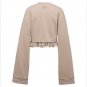 PUMA X FENTY by Rihanna CROPPED LONG SLEEVE Top SWEATER Moonlight ( S )