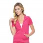 JUICY COUTURE "Choose Juicy" Bling HOODIE Terry ZIP Cerise ( L )