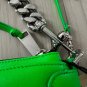 Rebecca Minkoff Edie Quilted Crossbody Neon Green Leather Bag Clutch