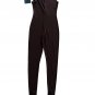 Norma Kamali Jersey Catsuit with Footsie in Chocolate ( S /36 )