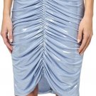 Norma Kamali Ruched Shirred Dress Misty Blue ( M/38 ) Norma Kamali Ruched Shirred Dress Misty Blue ( M/38 )