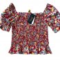 Polo Ralph Lauren Big Girls Floral Smocked Jersey Top Floral ( XL/16 )