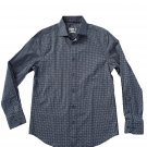 Bugatchi Shaped Fit Comfort Stretch Button Shirt Navy ( S )
