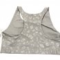 Terez  Leopard-Print Foil Sports Bra Grey ( XL )
