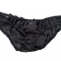 MADE by NIKI Bikini UNDERWEAR Panty RUFFLED Back CHIFFON Silk ( UK 12 )