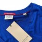 Scotch & Soda V-Neck Linen Blend Tee Blue ( S )
