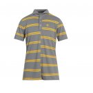 G/Fore Striped Polo Shirt Grey / Yellow ( XXL )