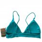 Volcom Simply Rib Triangle Bikini Swim Top Teal ( L )