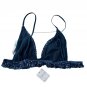 Free People Gold Rush Sequin Bralette Forest Pool ( L )