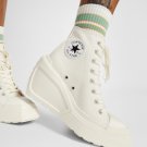 Converse  A06479C Chuck 70 De Luxe Wedge Platform Sneakers Egret ( 5.5 )