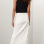 DL1961 Asra Maxi Slit Denim Skirt Ecru ( 26 )