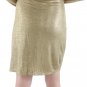 LAUREN Ralph Lauren Foil Knee Length Midi Dress Gold ( 20W )