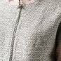 DEREK LAM 10 CROSBY Colorblock TWEED Zip BLAZER Jacket CROP Gray Pink 6