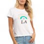 WILDFOX Love Me or Leave Me No9 Tee Shirt Vanilla ( L )