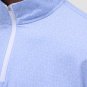 Bugatchi Anthony OoohCotton Cocktail Quarter-Zip Pullover Top Air Blue ( L )