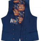 Harry Brown London Double Breasted Vest Waistcoat Blue ( 38R ) Harry Brown London Double Breasted Vest Waistcoat Blue ( 38R )