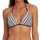 La Blanca Apulia Banded Reversible Triangle Bikini Top Indigo White ( 12 )