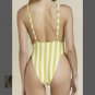 *** Dippin Daisy's Striped Swimsuit Lime / White ( S )