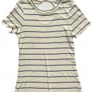 *** LNA Striped Back Loop Rib Top Navy / Off White ( M ) *** LNA Striped Back Loop Rib Top Navy / Off White ( M )