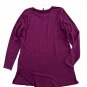 Eileen Fisher Stretch Jersey Knit Crew Neck Long Top Prune ( S )