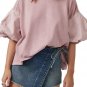 Free People We the Free Blossom Tee in Mauve ( M )