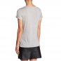 HAUTE HIPPIE I'm with Haute SCOOP NECK Tee Shirt Top Light Grey ( XS )