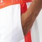 ADIDAS STELLASPORT AZ7783 White Orange MESH Training SHORTS ( S )