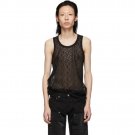 Helmut Lang Black Lace Tank Top Black ( XS ) Helmut Lang Black Lace Tank Top Black ( XS )