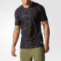 ADIDAS  Icon Unisex Tee Utility Black / Black Cotton Jacquard S94839 ( L )