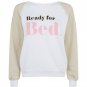 WILDFOX Sleepwear " Ready For Bed " FLEECE Sweatshirt COTTON Blend ( S )