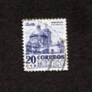 Mexico Postage Stamp Scott #MX 946 Used 20 centavos Cathedral of Puebla B