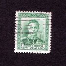 New Zealand Postage Stamp 1941 Scott# NZ 227A Used 1 d King George VI - 1d B
