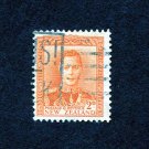 New Zealand Postage Stamp 1947 Scott# NZ 258 Used 2 d King George VI - 2d A