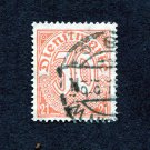 German Realm Postage Stamp 1920 Scott# DE OL13 Used 30 reich Official Stamp-with figures 21