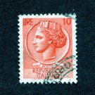 Italy Postage Stamp 1955 Scott# IT 676 Used 10 ₤ Coin of Syracuse C