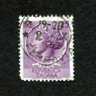 Italy Postage Stamp 1955 Scott# IT 681 Used 25 ₤ Coin of Syracuse C