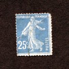 France Postage Stamp 1920 Scott# FR 168 Used 25 c  Semeuse fond plein sans sol