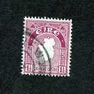 Ireland Postage Stamp 1940 Scott# IE 108 Used 1½ p Map C