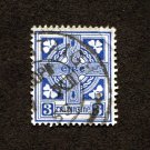 Ireland Postage Stamp 1940 Scott# IE 111 Used 3 p Celtic Cross H