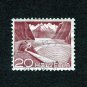 Switzerland Postage Stamp 1949 Scott# CH 332 Used 20 Ct. Grimsel Reservoir - type II A