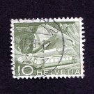 Switzerland Postage Stamp 1949 Scott# CH 330 Used 10 Ct. Mountain Railway at Rocher de Naye I